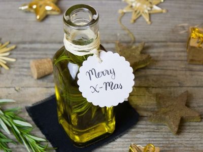 Kräuteröl als Weihnachtsgeschenk